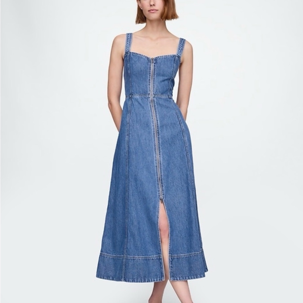 Gap UltraSoft Denim Maxi Dress - NWT - Size L
